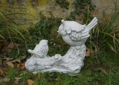 Gartendekoparadies Belle|Animaux-Drôle de couple d'oiseaux sur une branche