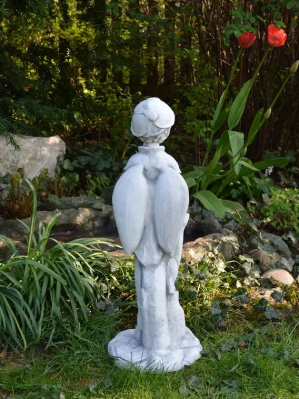 Gartendekoparadies Belle|Figures & Statues-Elfe magique avec belle rose