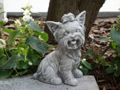Gartendekoparadies Animaux-Ensemble : deux Yorkshire Terriers