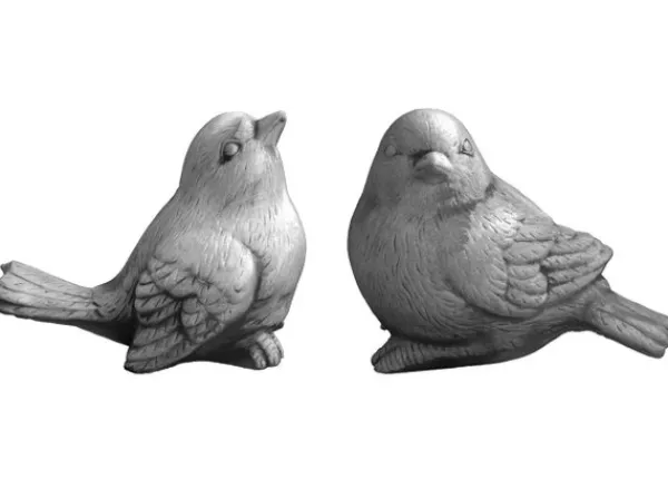 Gartendekoparadies Animaux-Ensemble avec deux oiseaux