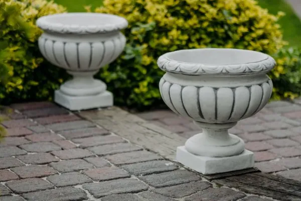 Gartendekoparadies Jardinières-Ensemble décoratif avec vases à plantes