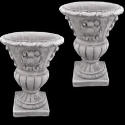 Gartendekoparadies Jardinières-Ensemble de jardinières en forme de vase