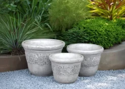 Gartendekoparadies Jardinières-Ensemble de pots de fleurs avec un motif de tournesol