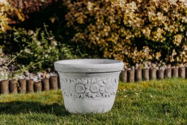 Gartendekoparadies Jardinières-Ensemble de pots de fleurs avec un motif de tournesol