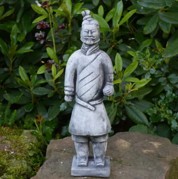 Gartendekoparadies Figures & Statues-Ensemble de quatre guerriers chinois en terre cuite