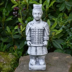 Gartendekoparadies Figures & Statues-Ensemble de quatre guerriers chinois en terre cuite