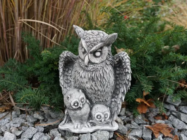 Gartendekoparadies Belle|Animaux-Famille de hibou avec jeune