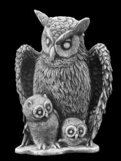 Gartendekoparadies Belle|Animaux-Famille de hibou avec jeune