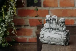 Gartendekoparadies Animaux-Famille de suricates dit : Bienvenue