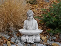 Gartendekoparadies Bouddhas-Figure de Bouddha avec grand bol