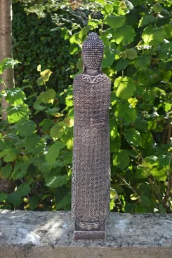Gartendekoparadies Bouddhas-Figure étroite de Bouddha en coloration antique