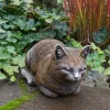 Gartendekoparadies Animaux-Figurine chat marron