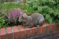 Gartendekoparadies Animaux-Figurine chat marron