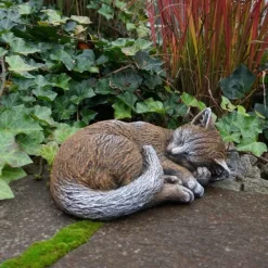 Gartendekoparadies Animaux-Figurine chat marron