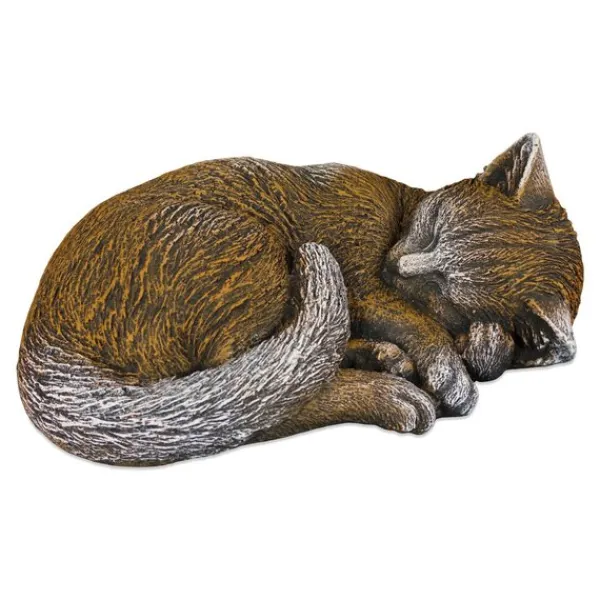 Gartendekoparadies Animaux-Figurine chat marron