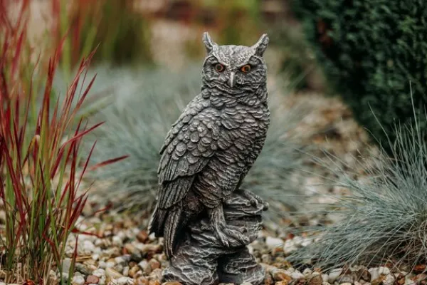 Gartendekoparadies Animaux-Figurine chouette antique