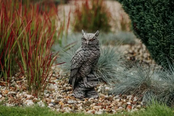 Gartendekoparadies Animaux-Figurine chouette antique