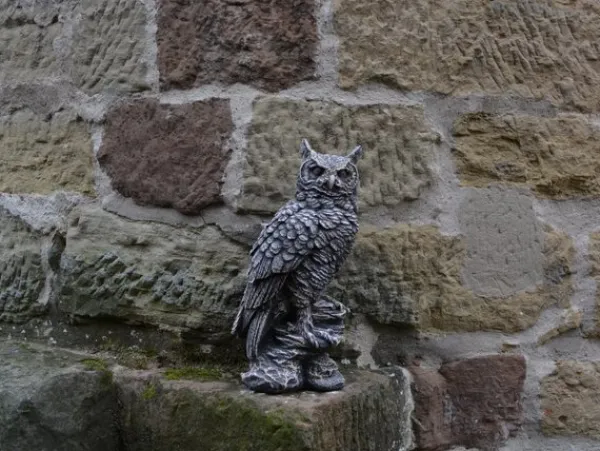 Gartendekoparadies Animaux-Figurine chouette antique