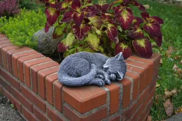 Gartendekoparadies Animaux-Figurine de chat ancienne