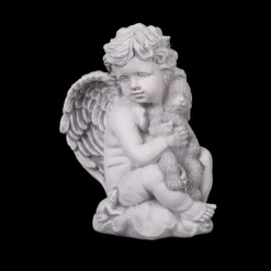 Gartendekoparadies Enfants & Anges-Figurine d'ange avec peluche