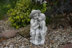 Gartendekoparadies Enfants & Anges-Figurine garçon et fille