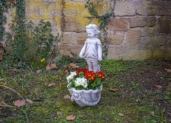 Gartendekoparadies Belle|Figures & Statues-Fille avec une jardinière
