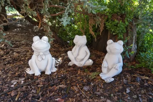 Gartendekoparadies Animaux-Flips – la grenouille réfléchie