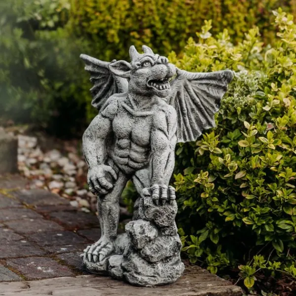 Gartendekoparadies Gargouilles-Gargouille avec des ailes