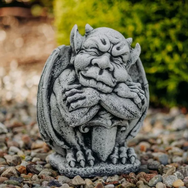 Gartendekoparadies Gargouilles-Gargoyle with Sword