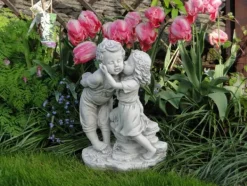Gartendekoparadies Enfants & Anges-Garçon et fille - intimement familiers