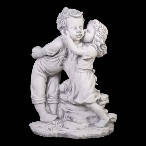 Gartendekoparadies Enfants & Anges-Garçon et fille - intimement familiers
