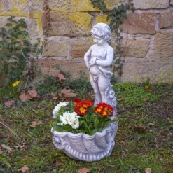 Gartendekoparadies Belle|Figures & Statues-Garçon et fille comme planteurs