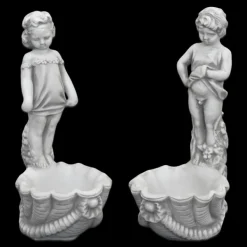 Gartendekoparadies Belle|Figures & Statues-Garçon et fille comme planteurs