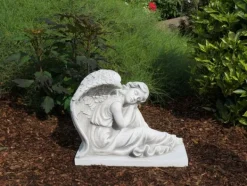 Gartendekoparadies Enfants & Anges-Grand ange sur un piédestal