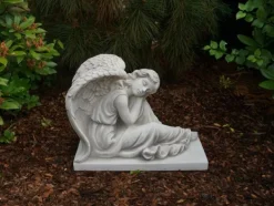 Gartendekoparadies Enfants & Anges-Grand ange sur un piédestal