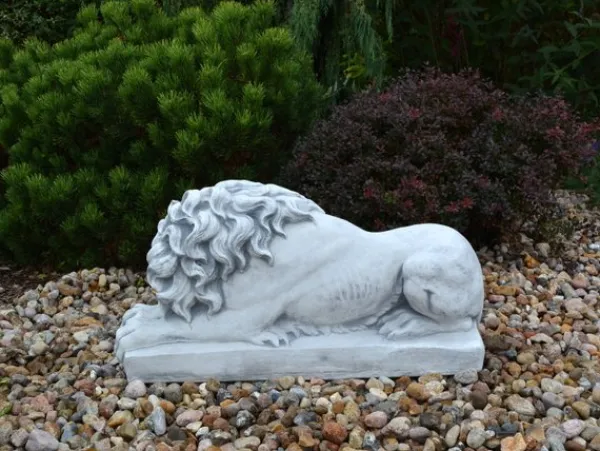 Gartendekoparadies Animaux-Grand lion couché