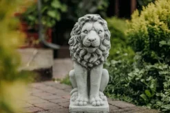 Gartendekoparadies Animaux-Grand lion face au milieu