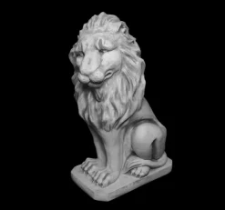 Gartendekoparadies Animaux-Grand lion Leo regardant droit