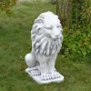 Gartendekoparadies Animaux-Grand lion Leo regardant droit