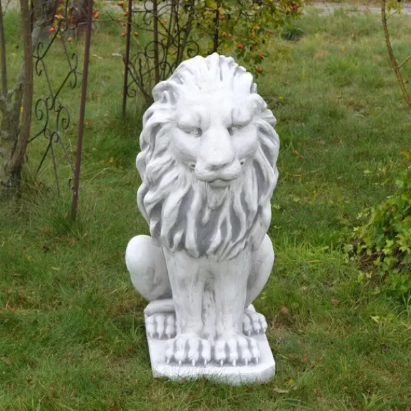 Gartendekoparadies Animaux-Grand lion Leo regardant droit