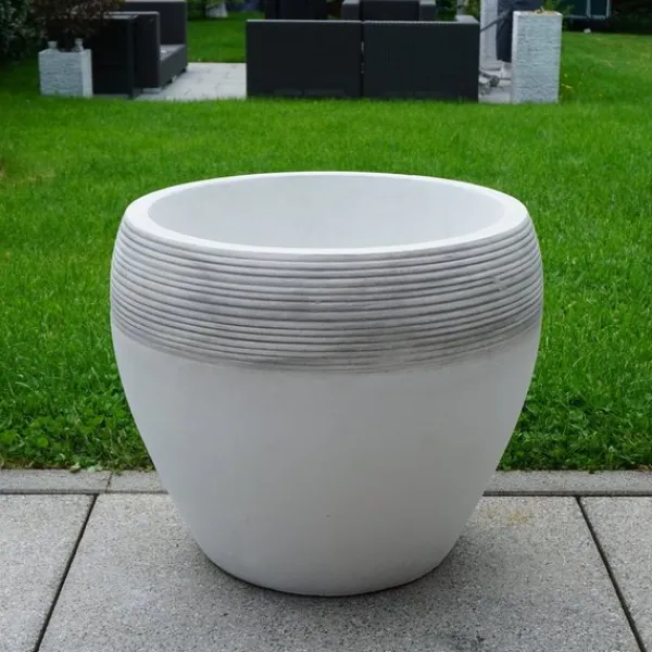 Gartendekoparadies Jardinières-Grand pot de fleurs avec relief
