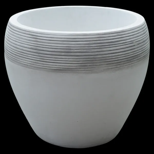 Gartendekoparadies Jardinières-Grand pot de fleurs avec relief