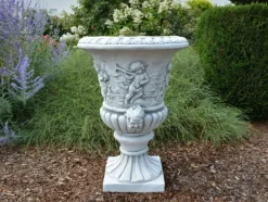 Gartendekoparadies Jardinières-Grand vase à plantes avec des anges