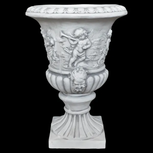 Gartendekoparadies Jardinières-Grand vase à plantes avec des anges