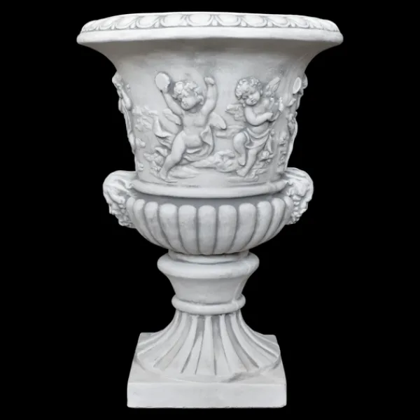 Gartendekoparadies Jardinières-Grand vase à plantes avec des anges
