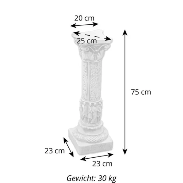 Gartendekoparadies Colonnes & Socles-Grande colonne de style gréco-romain