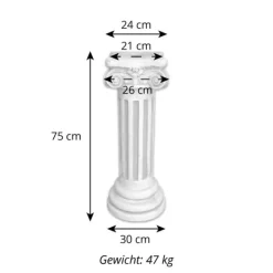 Gartendekoparadies Colonnes & Socles-Grande colonne grecque