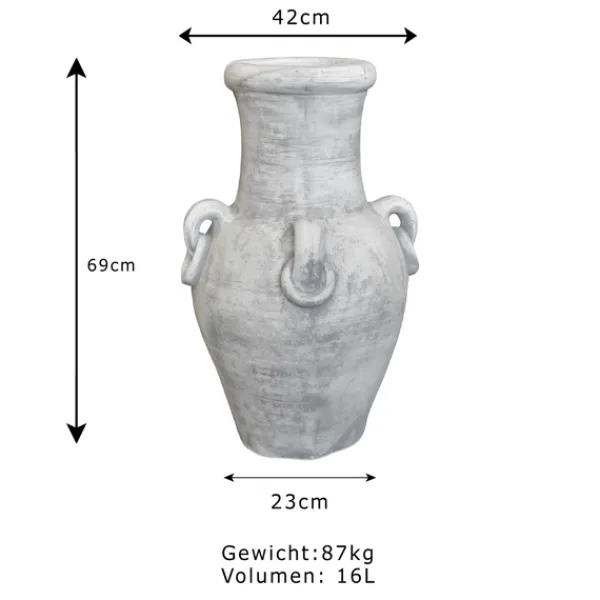 Gartendekoparadies Jardinières-Grande colonne végétale dans le style d'une amphore antique