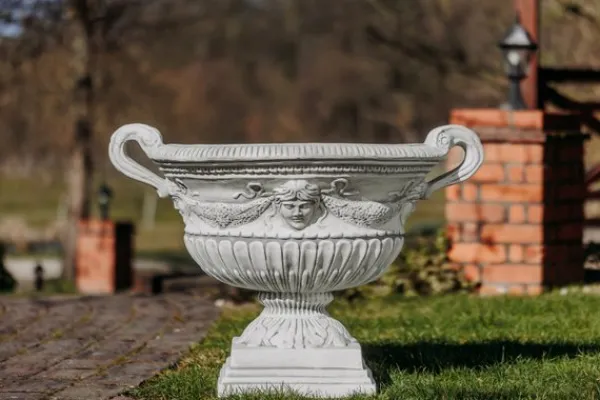 Gartendekoparadies Jardinières-Grande coupe à plantes de style baroque