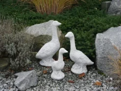 Gartendekoparadies Animaux-Grande famille d'oie